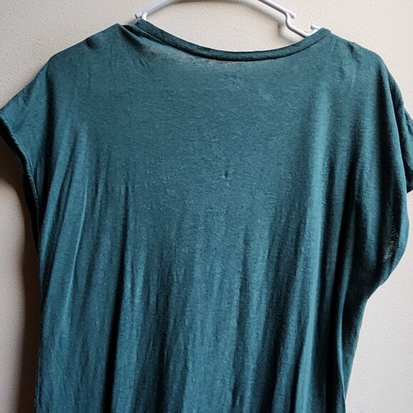 LOFT Aqua Scoop Neck Cap Sleeve Jersey Size Large - Picture 10 of 12